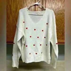 NWOT valentine theme sweater